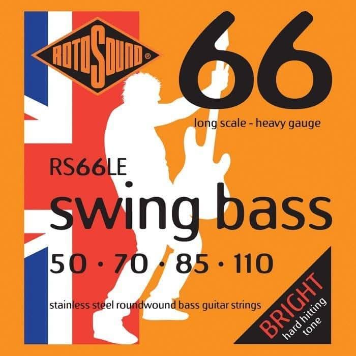 Rotosound RS66LE Swing Bass 66 Long Scale 50 - 110 Stainless Rotosound Bass Guitar Strings