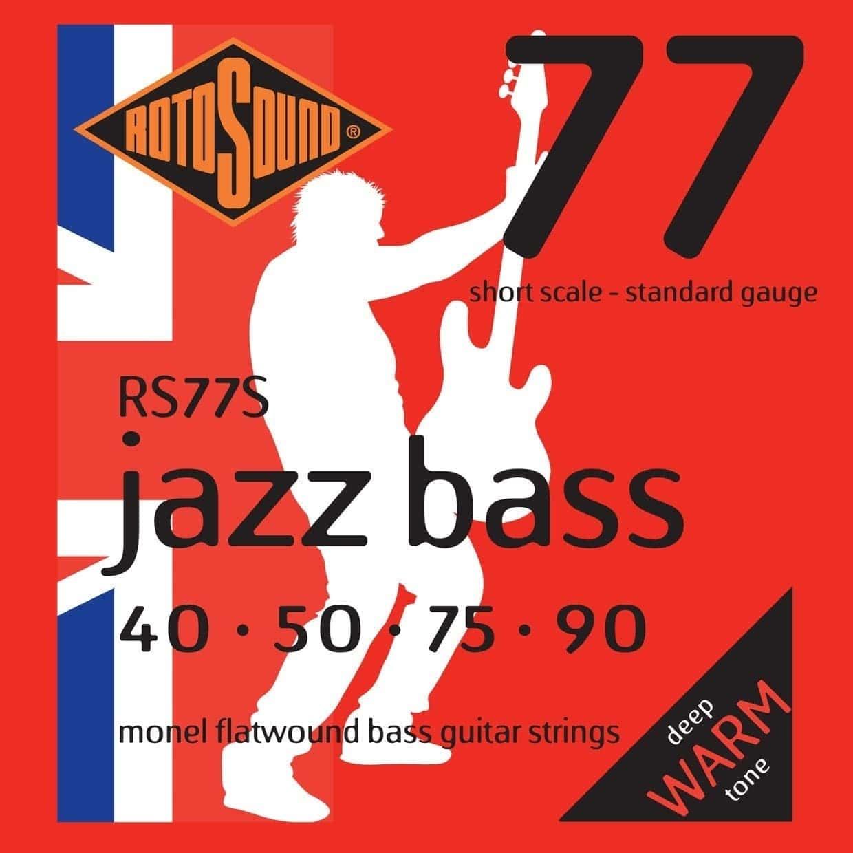 Rotosound RS77S Jazz Bass 77 Short Scale 40-90 Monel Rotosound Bass Guitar Strings