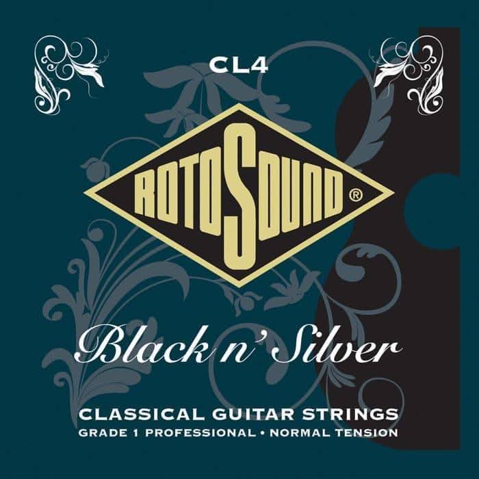 Rotosound CL4 Black N Silver Classical String Set Rotosound