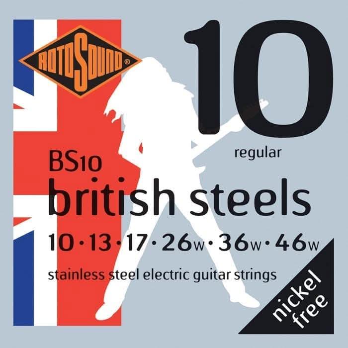 Rotosound BS10 British Steel Electric String Set Rotosound Electric Guitar Strings