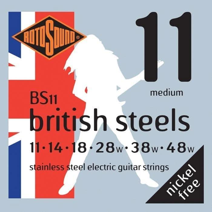 Rotosound BS11 British Steel Electric String Set Rotosound Electric Guitar Strings