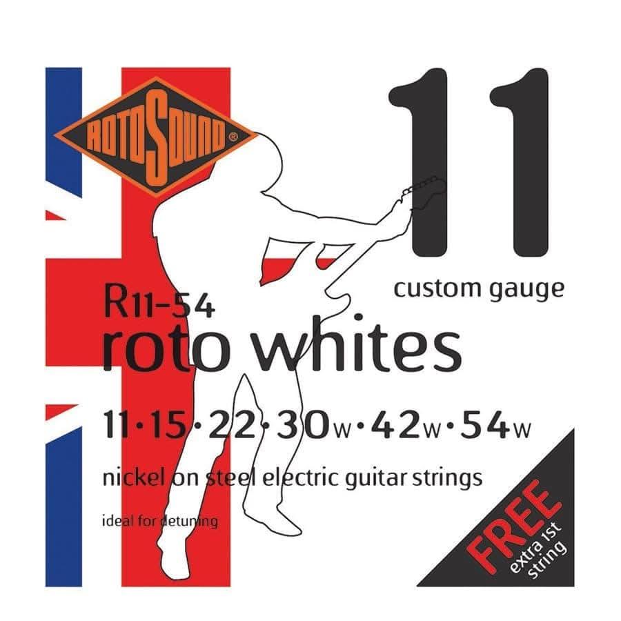 Rotosound R1154 Roto Whites Electric Detune 11-54 Rotosound Electric Guitar Strings