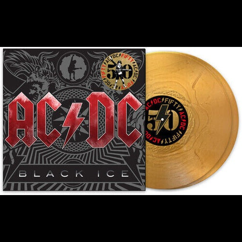 AC/DC – Black Ice 50th Anniversary Special Edition Gold Vinyl 2LP Gatefold Reissue ACDC