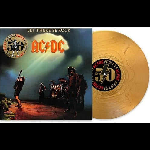 AC/DC – Let There Be Rock 50th Anniversary Gold Vinyl LP ACDC