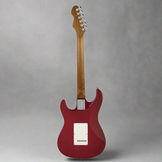 Sceptre Ventana Deluxe Double Cutaway HSS See Thru Red Sceptre Electric Guitars