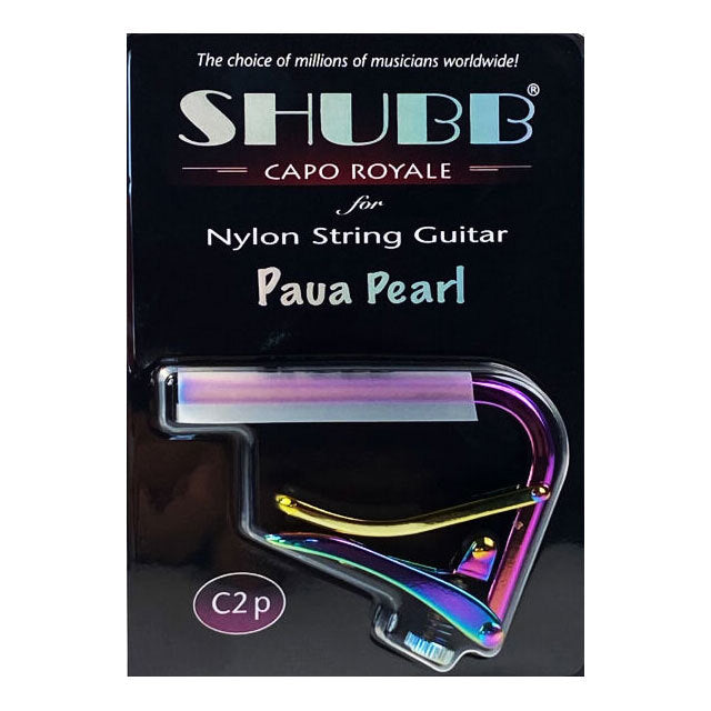 Shubb C2 "Royale" Nylon String Guitar Capo in Paua Pearl Finish Shubb Capos