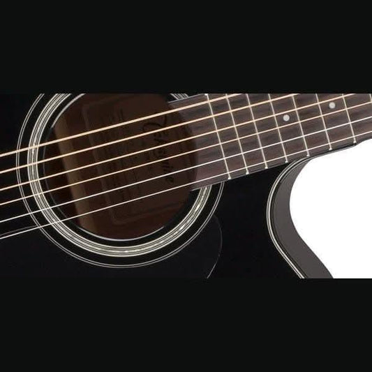 Takamine G30 Series Dreadnought AC/EL Guitar with Cutaway in Black Gloss Finish Takamine Acoustic Guitars