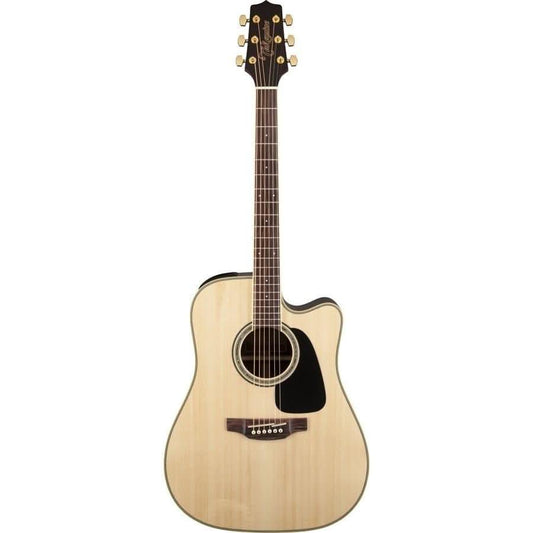 Takamine G50 Series Dreadnought AC/EL Guitar with Cutaway in Natural Gloss Finish Takamine Acoustic Guitars