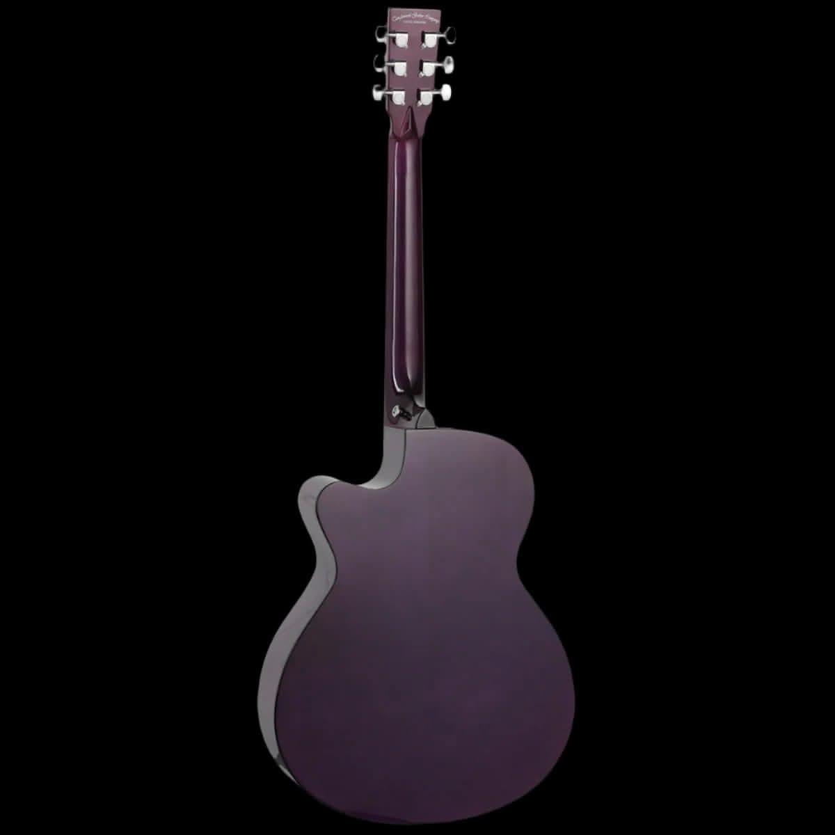 Tanglewood TA4-CEPU Azure SuperFolk C/E Quilted Ash Foxglove Purple Gloss Tanglewood Guitars Acoustic Guitars