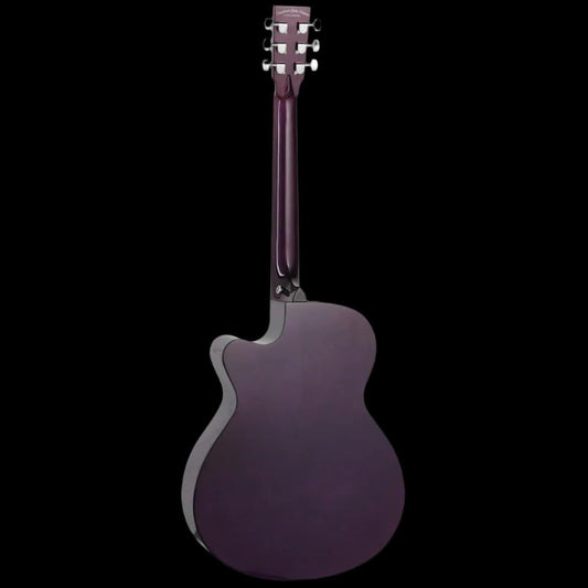 Tanglewood TA4-CEPU Azure SuperFolk C/E Quilted Ash Foxglove Purple Gloss Tanglewood Guitars Acoustic Guitars