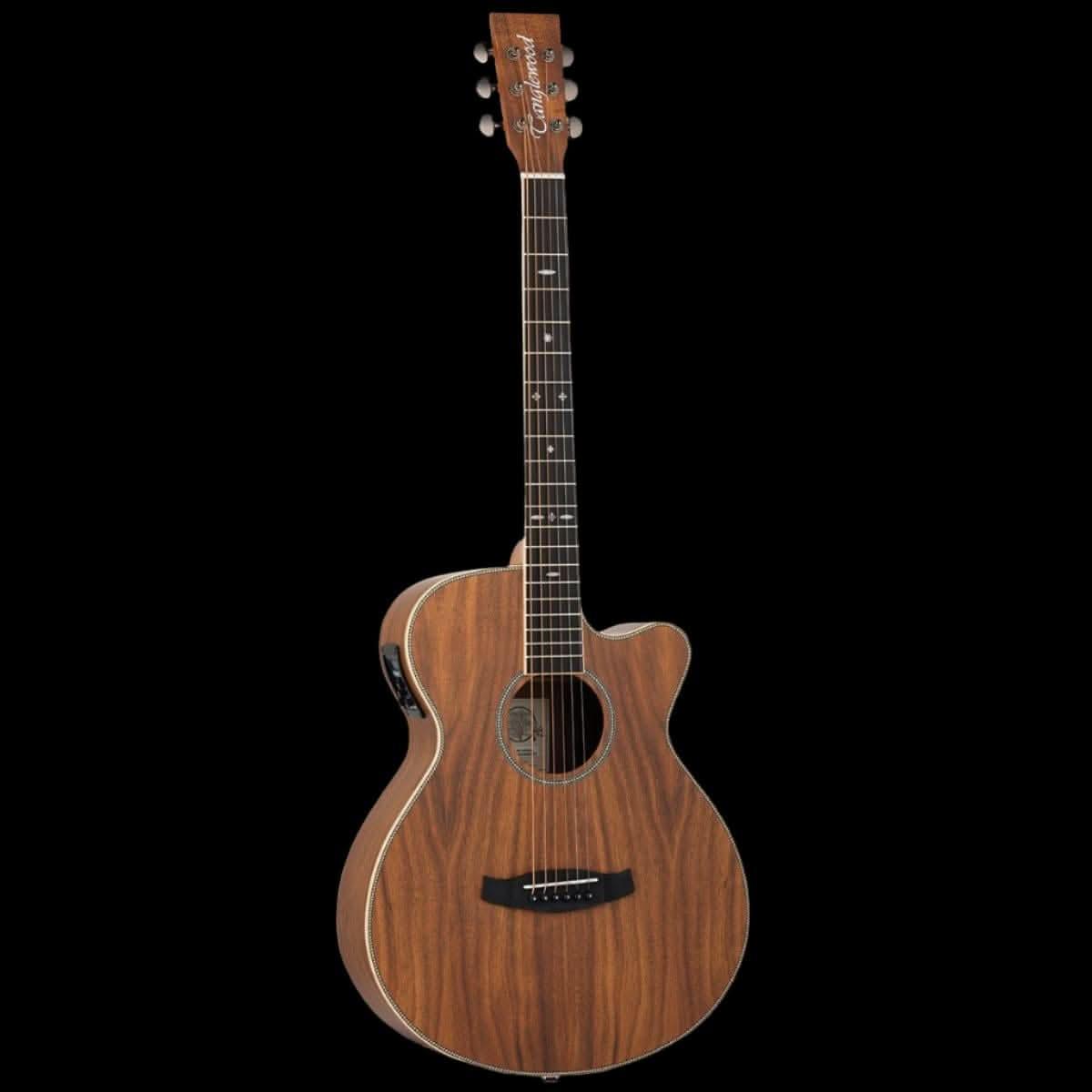 Tanglewood TRU4-CE-AK Reunion Pro Solid top all Koa Super Folk C/E Tanglewood Guitars Acoustic Guitars