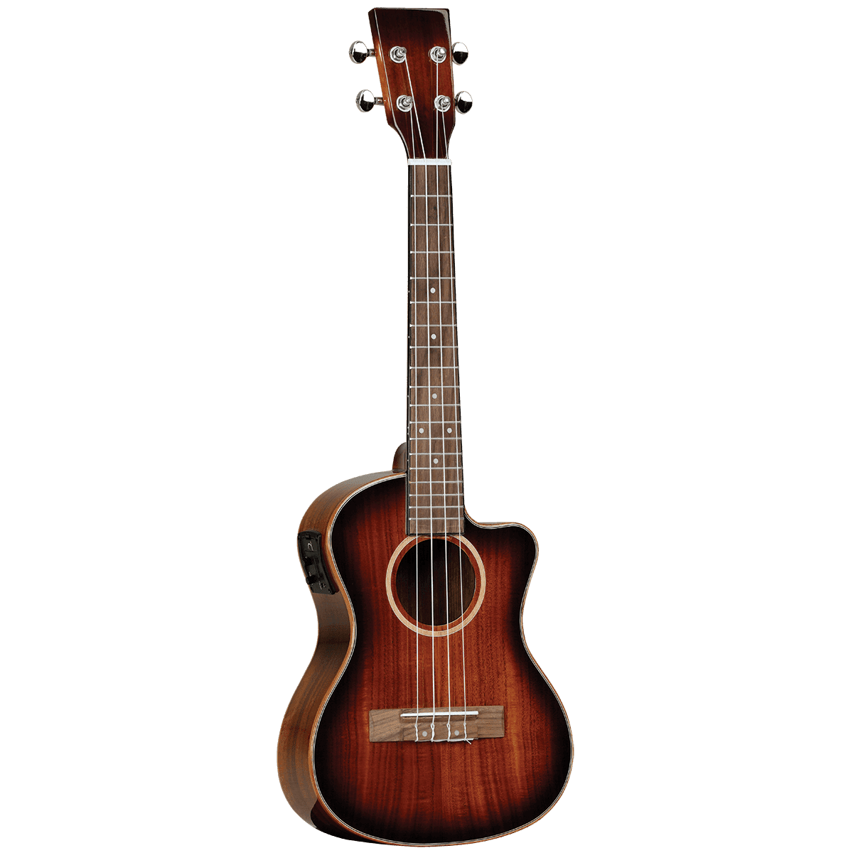 Tanglewood TUJ7CE Java Tenor Cutaway / Electric Koa Vintage Burst Ukulele Tanglewood Folk Ukulele