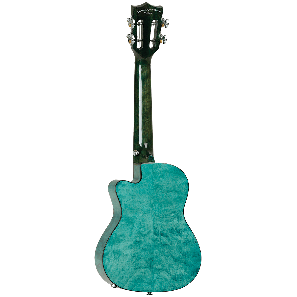 Tanglewood TWT23E Tiare Concert Tahitian Coral Gloss Quilted Maple Cutaway Ukulele w/Pick Up Tanglewood Folk Ukulele