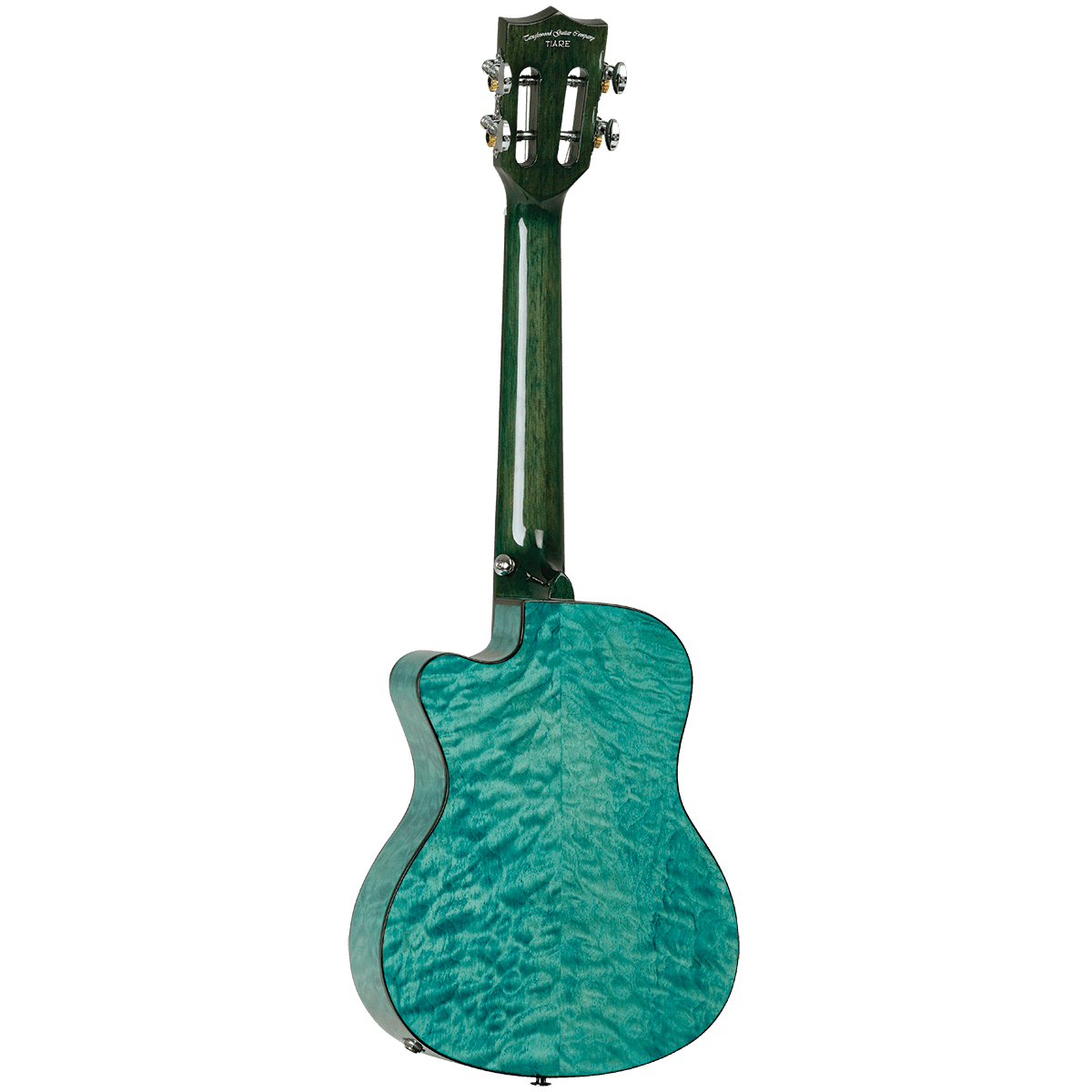 Tanglewood TWT24E Tiare Tenor Tahitian Coral Gloss Quilted Maple Cutaway Ukulele w/Pick Up Tanglewood Folk Ukulele