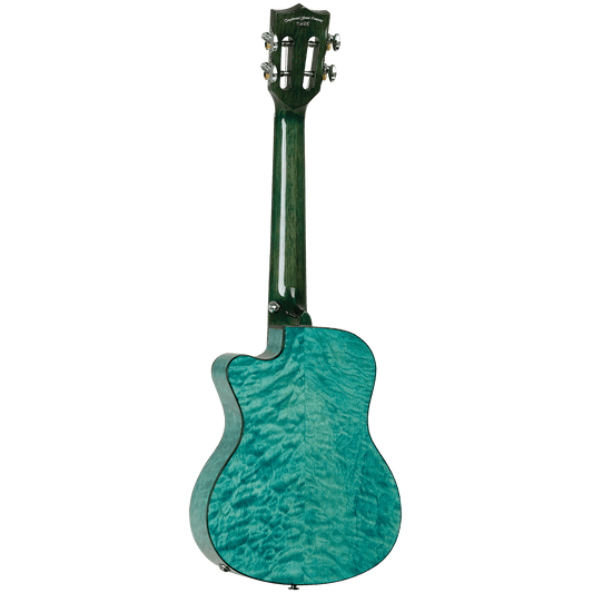 Tanglewood TWT24E Tiare Tenor Tahitian Coral Gloss Quilted Maple Cutaway Ukulele w/Pick Up Tanglewood Folk Ukulele
