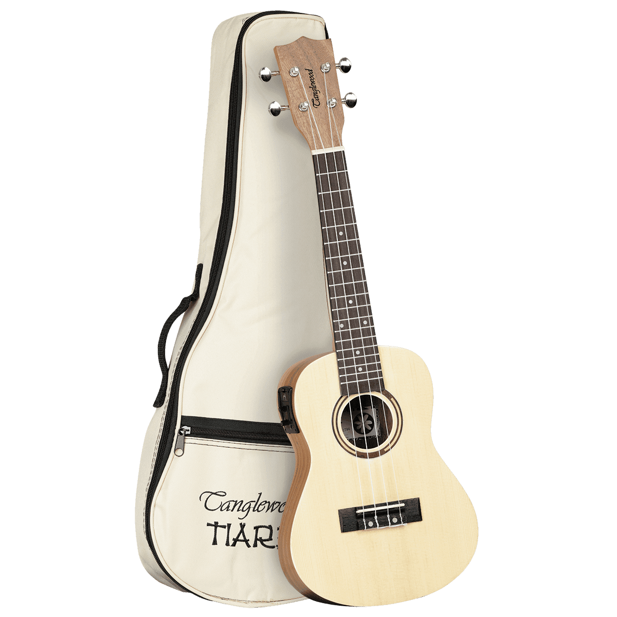 Tanglewood TWT9EB Tiare Concert Ukulele w/ Pickup Spruce/Koa with Gig Bag Tanglewood Folk Ukulele