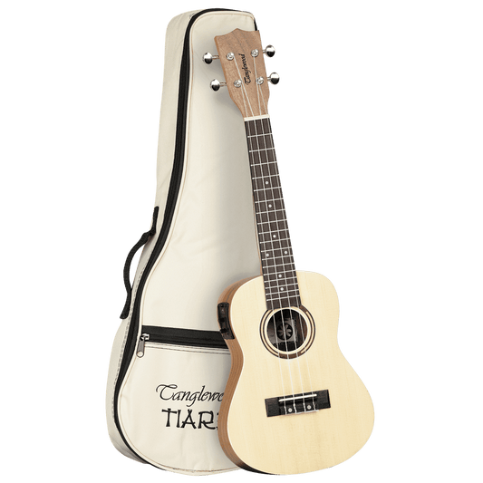 Tanglewood TWT9EB Tiare Concert Ukulele w/ Pickup Spruce/Koa with Gig Bag Tanglewood Folk Ukulele