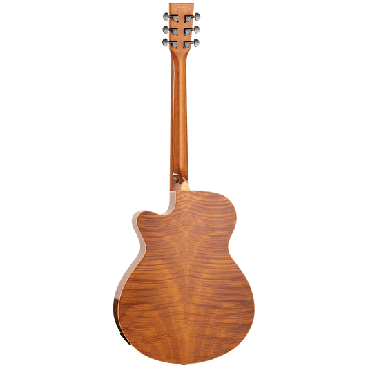 Tanglewood TRSFCEFMH Reunion Australian Red Cedar Top Super Folk C/E with Flame Okoume B/S Tanglewood Guitars Acoustic Guitars