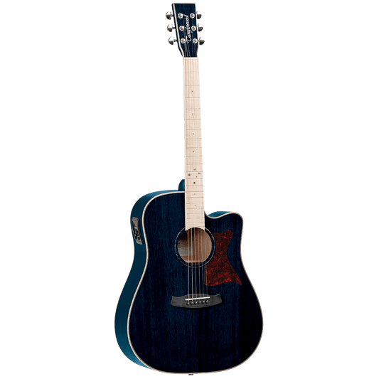 Tanglewood TW5BLA2 Winterleaf Blonde Dreadnought C/E Bondi Blue Gloss Tanglewood Guitars Acoustic Guitars