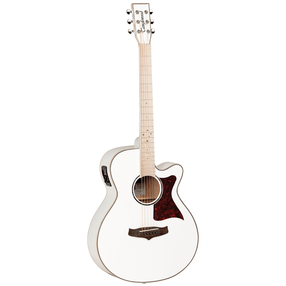 Tanglewood TW4BLW Winterleaf Blonde Superfolk C/E White Gloss Tanglewood Guitars Guitar
