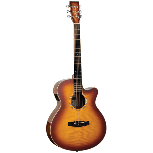 Tanglewood TW4EFM Winterleaf Exotic Superfolk Solid Top C/E Tiger Flame Maple Tanglewood Guitars Guitar