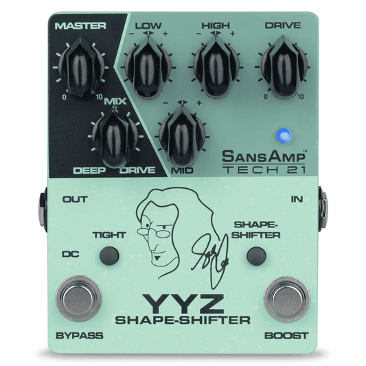 TECH 21 Sansamp YYZ Shape Shifter Geddy Lee Signature Pedal Tech 21 Effects Pedals