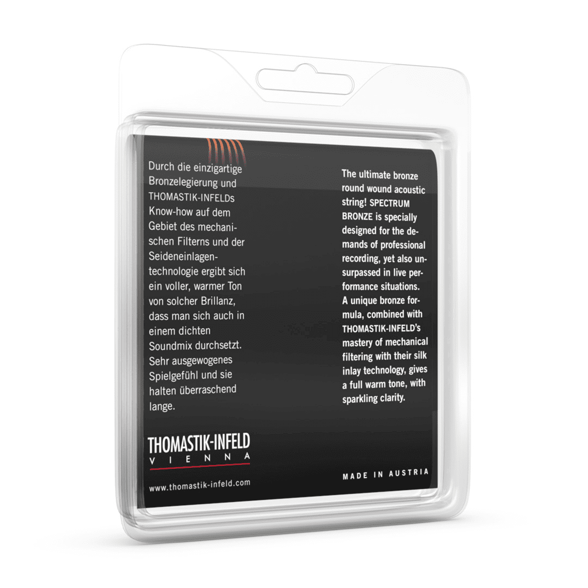 Thomastik SB110T Spectrum Bronze 10-50 String Set Tin plated trebles Thomastik Acoustic Guitar Strings