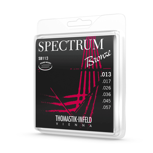 Thomastik SB113 Spectrum Bronze 13-57 String Set Thomastik Acoustic Guitar Strings