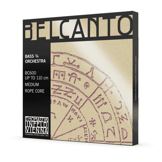 Thomastik BC600 Belcanto Bass Orchestra 3/4 String Set Thomastik Orchestral Accessories