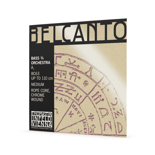 Thomastik BC63 Belcanto Bass Orchestra 3/4 'A' String Thomastik Orchestral Accessories