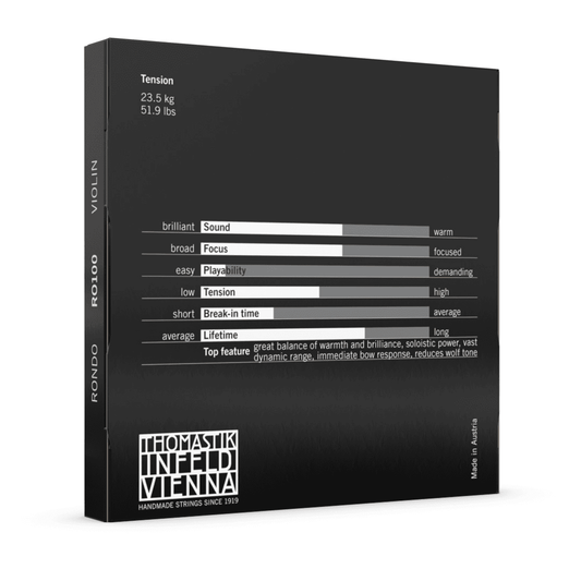 Thomastik RO01 Rondo Violin E String - Tube of 12 strings Thomastik