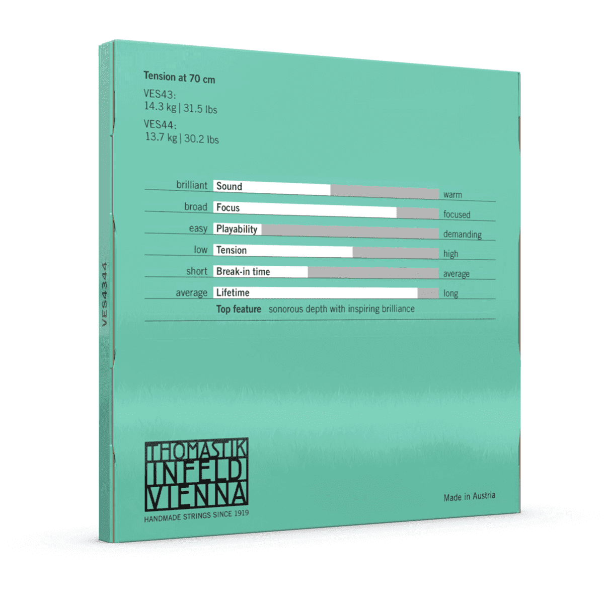 Thomastik VES4344 Versum Solo 'G' & 'C' Cello String Twin Pack