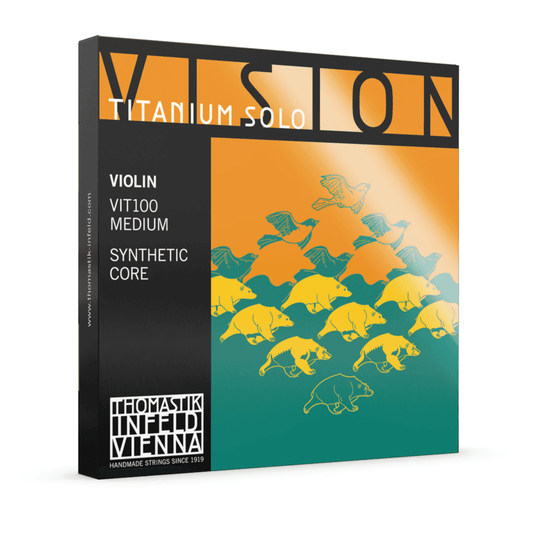 Thomastik VIT100 Vision Titanium Solo Violin 4/4 String Set Thomastik