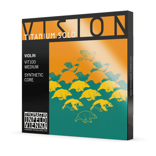 Thomastik VIT100 Vision Titanium Solo Violin 4/4 String Set Thomastik