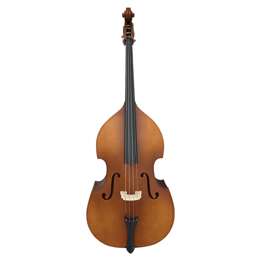 Vivo Neo 1/4 Double Bass Laminate w Bag Antique Finish - Setup Vivo Violins Double Bass