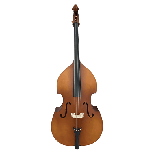 Vivo Neo 1/8 Double Bass Laminate w Bag Antique Finish - Setup Vivo Violins Double Bass