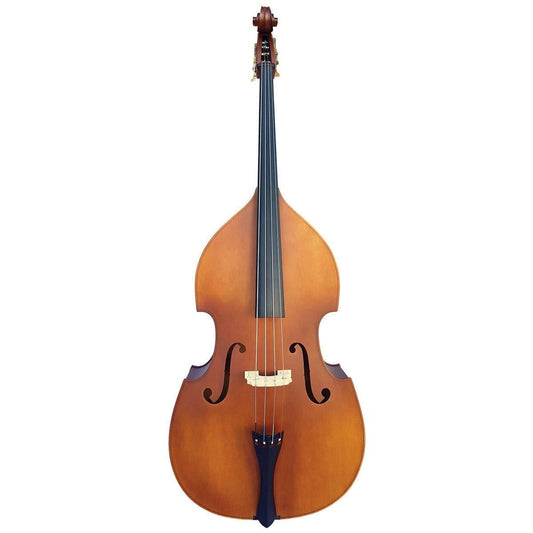 Vivo VIBL 3/4 Double Bass Laminate w Bag Antique Finish - Setup Vivo Violins Double Bass