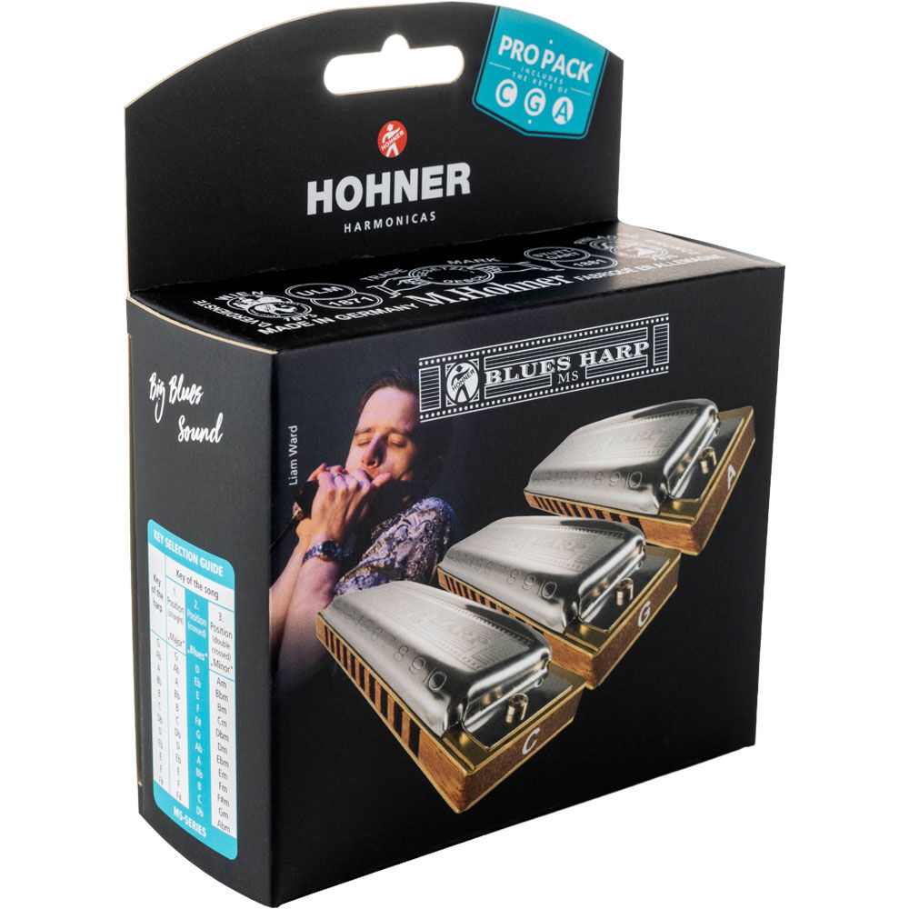 Hohner Harmonica Harmonica, Harmonica Multi Key Pack, Hohner, Key Of A, Key of C, Key Of G, Made in Germany 1