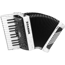 Hohner Bravo II 48 Bass Chromatic Accordion in White Pearl Hohner Bass Accordion, Chromatic Accordion, Hohner Accordion, Hohner Bass Accordion 1