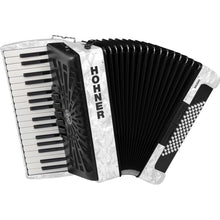 Hohner Bravo III 72 Bass Chromatic Accordion in White Pearl Hohner Bass Accordion, Chromatic Accordion, Hohner Accordion, Hohner Bass Accordion 1