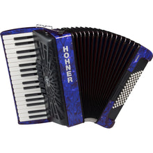 Hohner Bravo III 72 Bass Chromatic Accordion In Blue Pearl Hohner Bass Accordion, Chromatic Accordion, Hohner Accordion, Hohner Bass Accordion 1