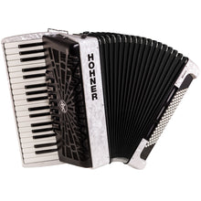 Hohner Bravo III 96 Bass Chromatic Accordion In White Pearl Hohner Bass Accordion, Chromatic Accordion, Hohner Accordion, Hohner Bass Accordion 1