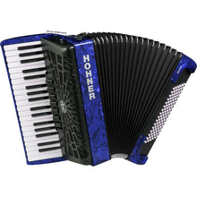 Hohner Bravo III 96 Bass Chromatic Accordion in Blue Pearl Hohner Bass Accordion, Chromatic Accordion, Hohner Accordion, Hohner Bass Accordion 1