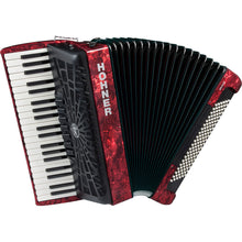 Hohner Bravo III 120 Bass Chromatic Accordion in Red Pearl Hohner Bass Accordion, Chromatic Accordion, Hohner Accordion, Hohner Bass Accordion 1