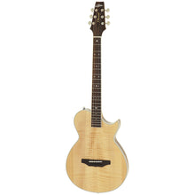 Aria APE-100 Series Thin Body AC/EL Guitar with Cutaway in Natural Gloss Finish Aria Acoustic Guitars