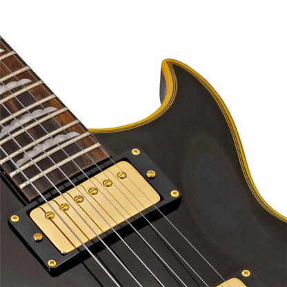 Aria PE‑F80 Electric Guitar Bundle – Black Gloss Top + Torque Wooden LP‑Style Case Aria Bundle, Case, Electric Guitar, Electric Guitar Case, Guitar Hardcase, Hardcase, With Case 5