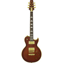 Aria PE-F80 Series Electric Guitar in Stained Brown Gloss