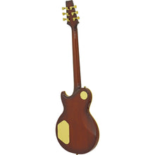 Aria PE-F80 Series Electric Guitar in Stained Brown Gloss