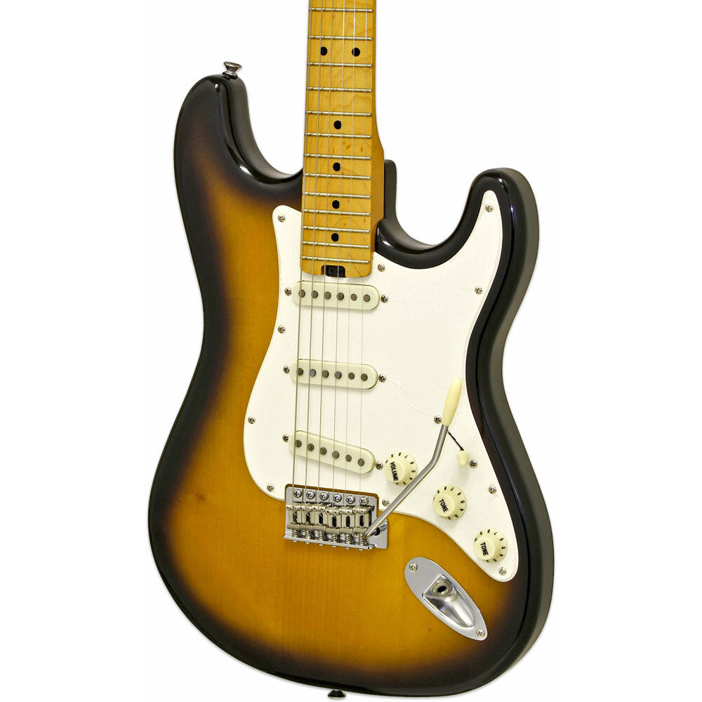 Aria STG-57 Modern Classics Series Electric Guitar in 2-Tone Sunburst