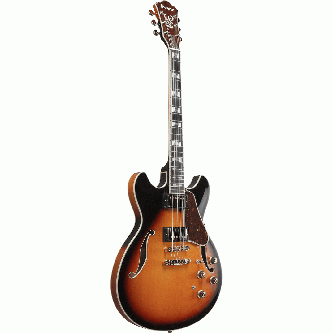 Ibanez AS113BS Artcore Semi-Hollow Electric Guitar – Brown Sunburst Semi-Hollow Guitars